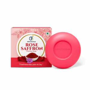 Nisthanam Rose Saffron Premium Bath Soap